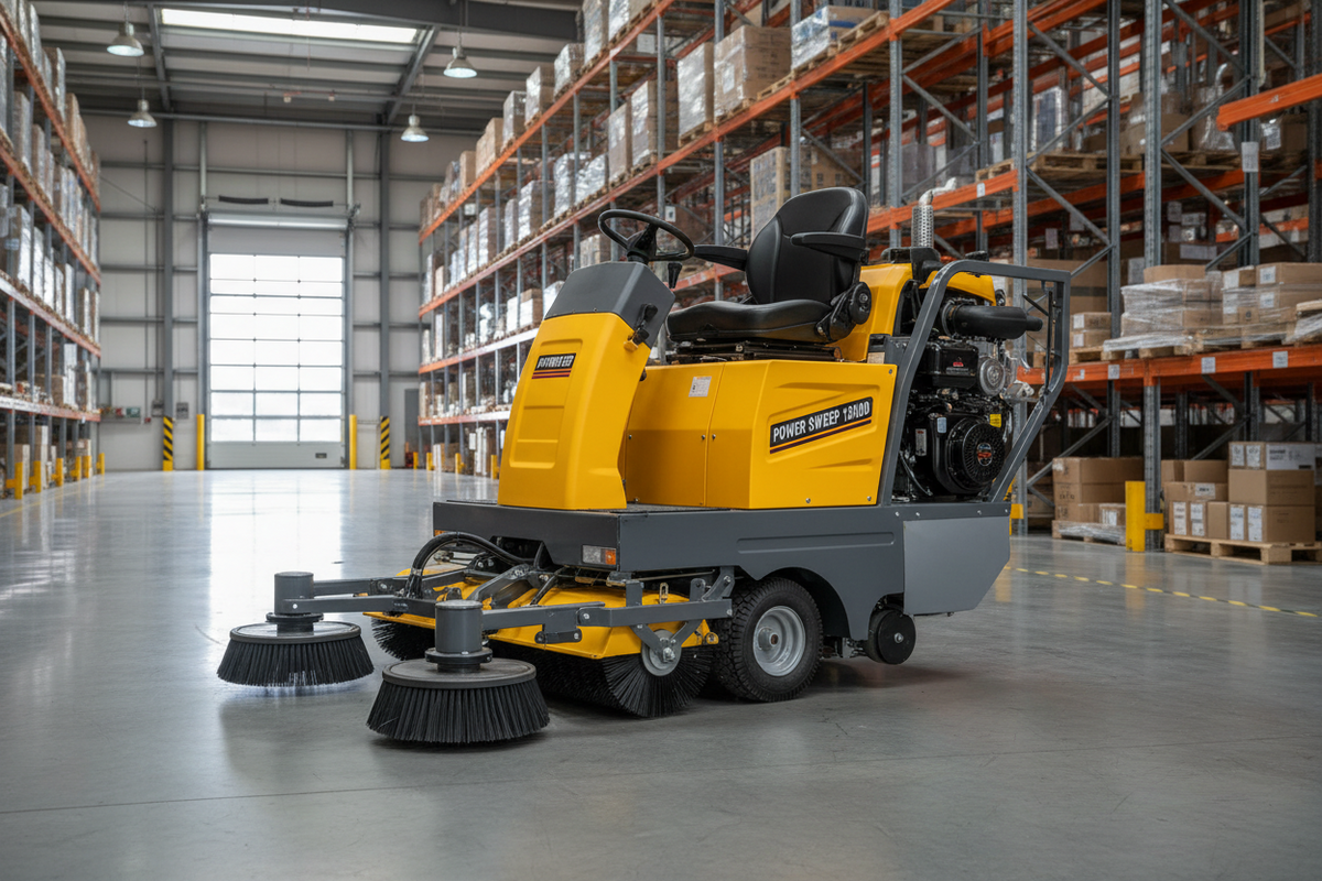 Heavy Duty Ride-On Diesel Floor Sweeper 1500mm