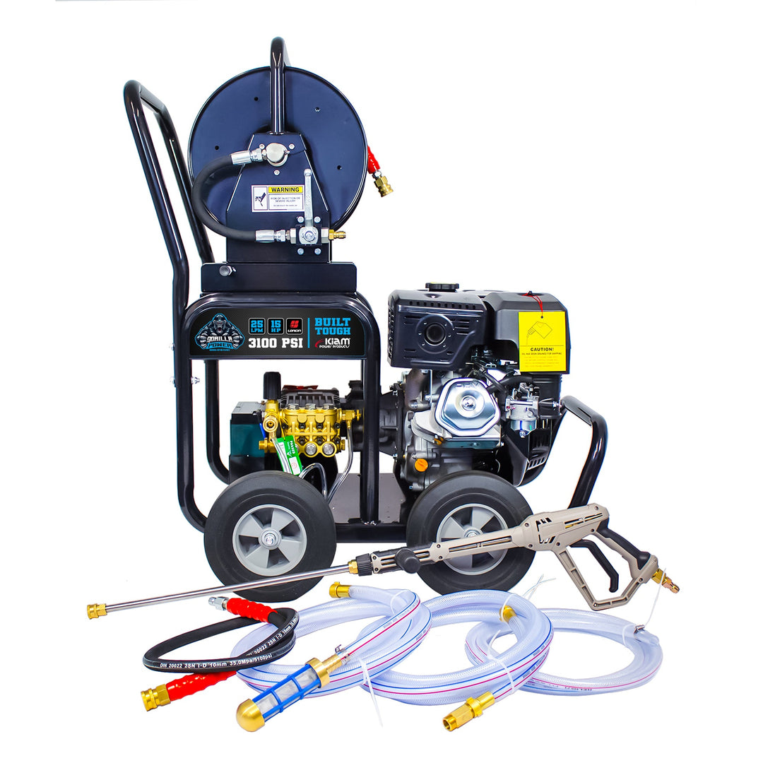 Kiam GORILLA POWER® 25LPM Drain Jetter 3100PSI 15HP Loncin