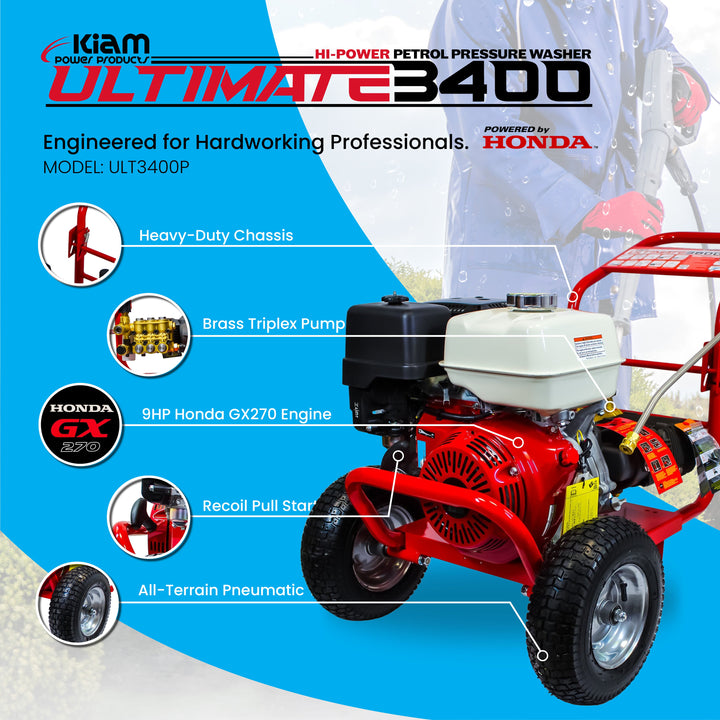 Kiam Pressure Washer 3400 Petrol