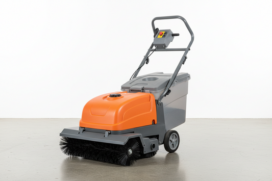 Commercial Dust Control Walk-Behind Sweeper 650mm