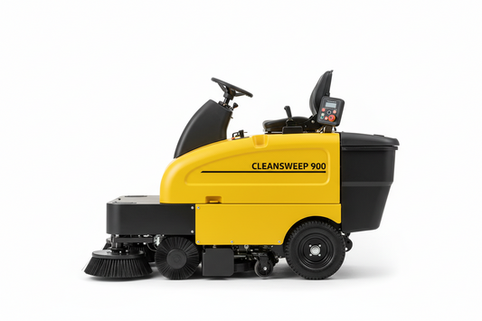 Compact Battery Ride-On Sweeper 900mm