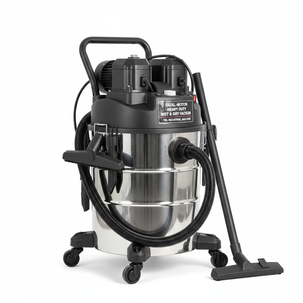 Dual-Motor Heavy Duty Wet & Dry Vacuum 70L