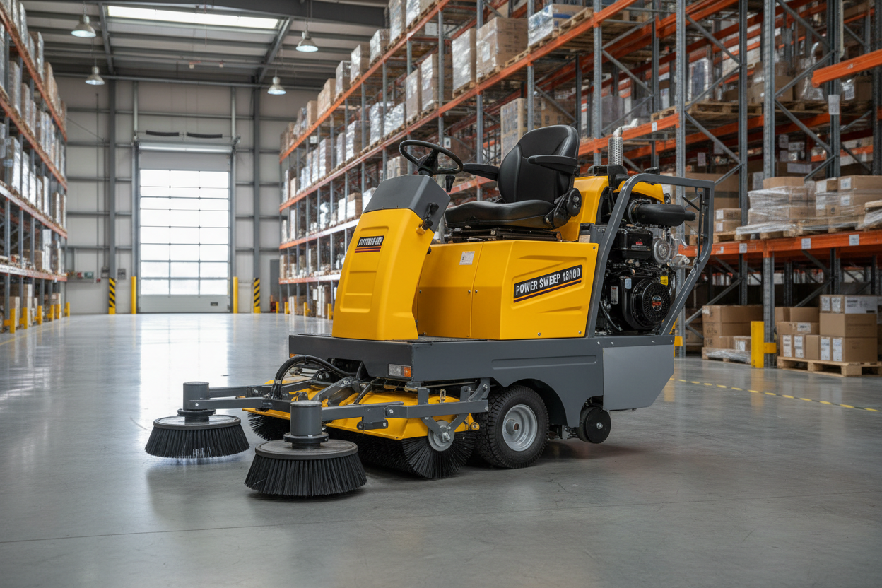 Heavy Duty Ride-On Diesel Floor Sweeper 1500mm