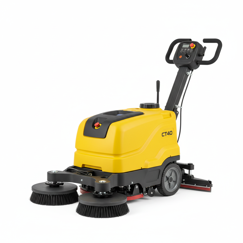 Heavy-Duty Walk-Behind Scrubber Dryer CT40