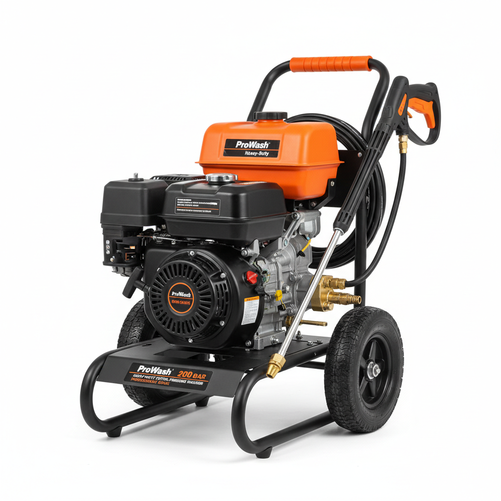 ProWash 200 Bar Heavy-Duty Petrol Pressure Washer
