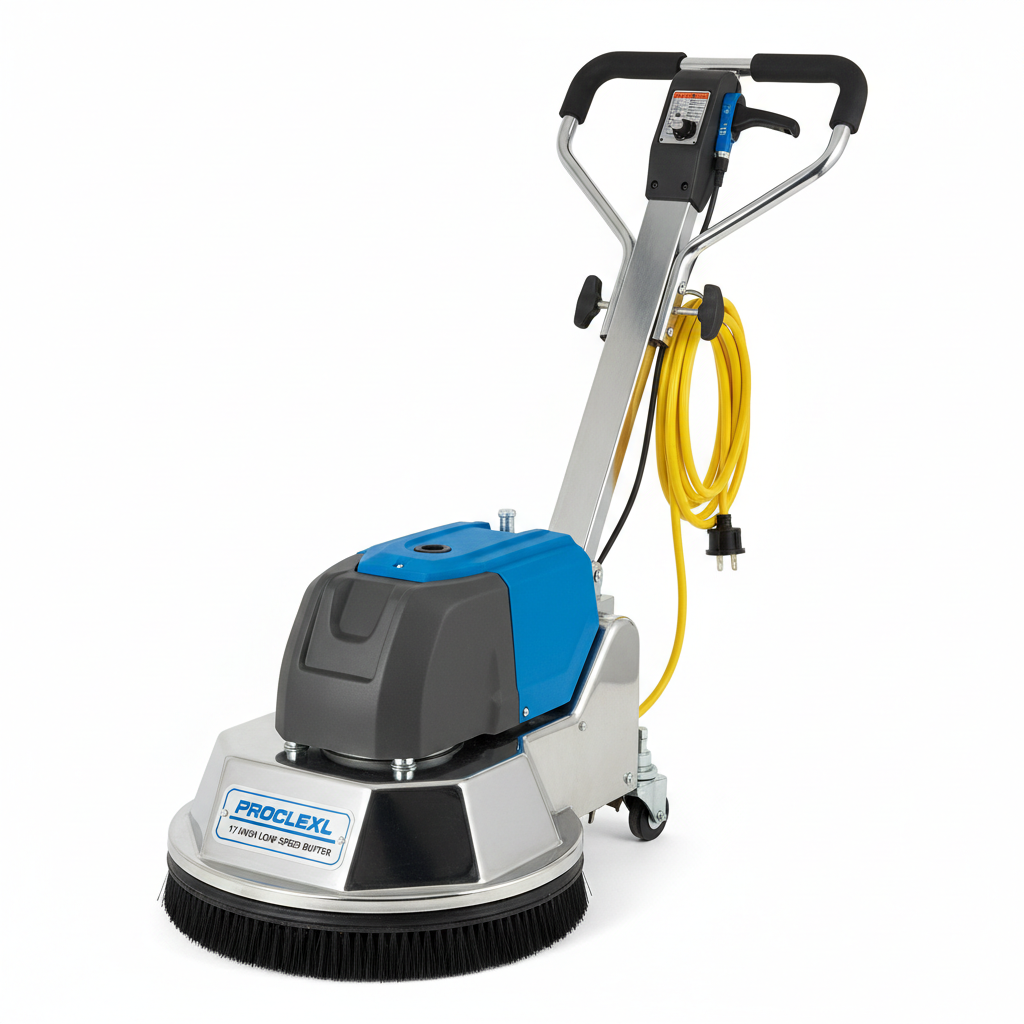 Single Disc Low-Speed Floor Buffer 17 Inch 175 RPM