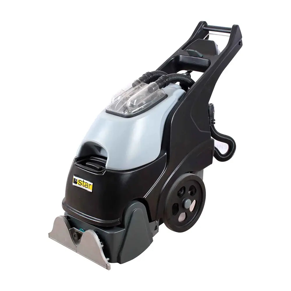 Front left side view of grey carpet cleaner machine by brand Star, model Combi Compact.