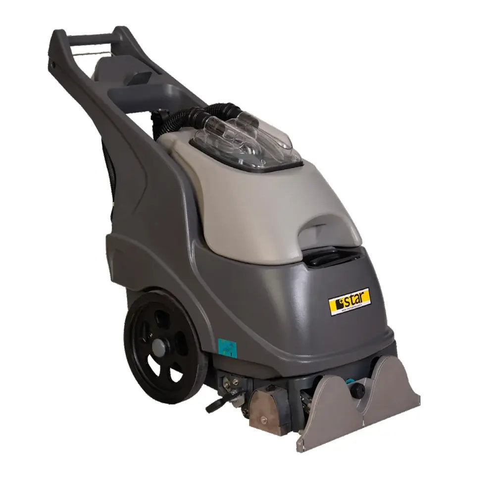 Front right side view of grey carpet cleaner machine by brand Star, model Combi Compact.