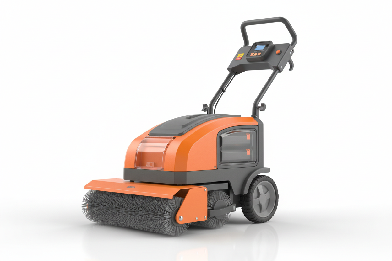 Walk-Behind Battery Powered Floor Sweeper 800mm