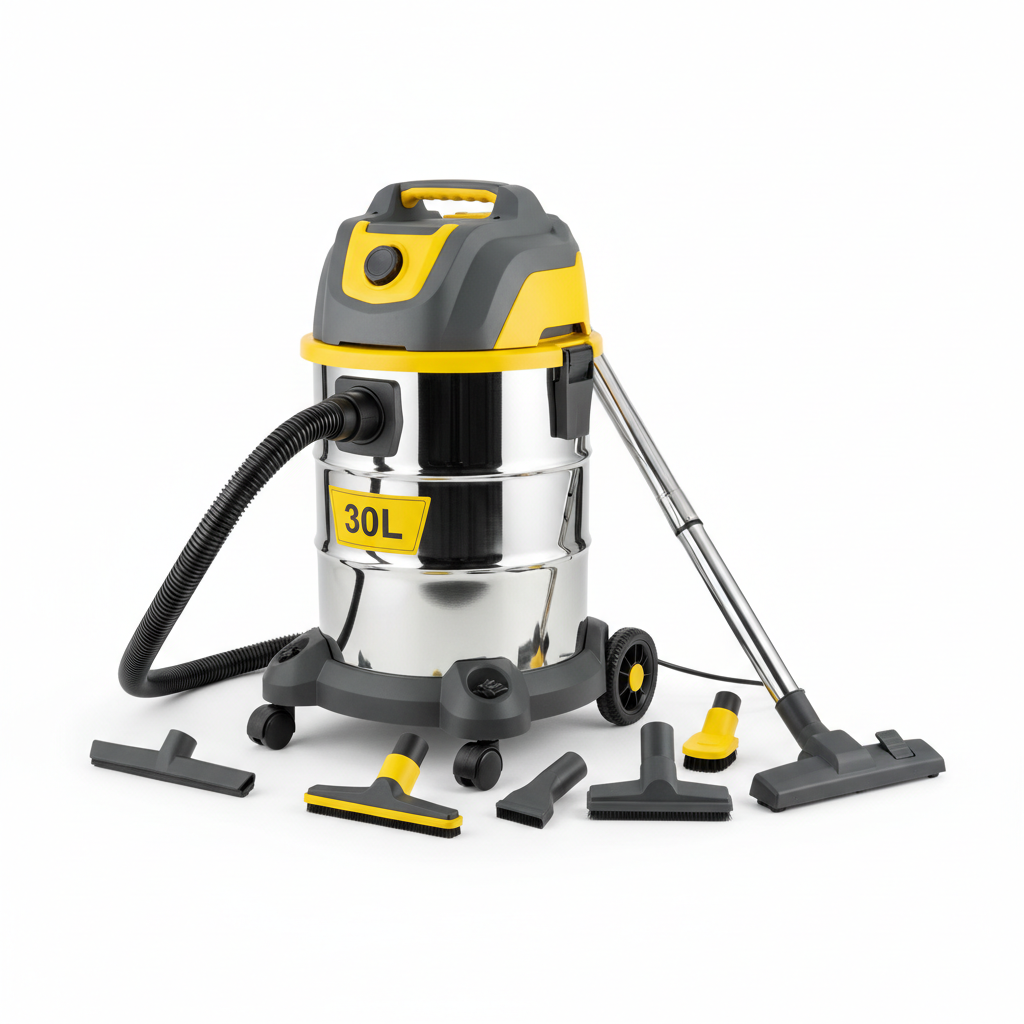Wet & Dry Industrial Vacuum Cleaner 30L